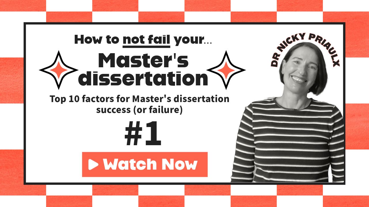 No. 1 Reason Students Fail Their Master’s Dissertation